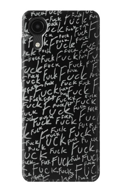 S3478 面白い言葉黒板 Funny Words Blackboard Samsung Galaxy A03 Core バックケース、フリップケース・カバー