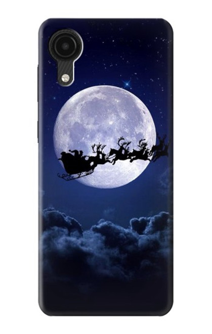 S3508 クリスマスサンタ Xmas Santa Moon Samsung Galaxy A03 Core バックケース、フリップケース・カバー