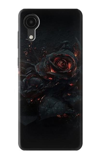 S3672 バーンドローズ Burned Rose Samsung Galaxy A03 Core バックケース、フリップケース・カバー
