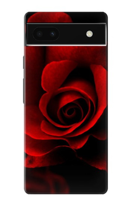 S2898 赤いバラ Red Rose Google Pixel 6a バックケース、フリップケース・カバー