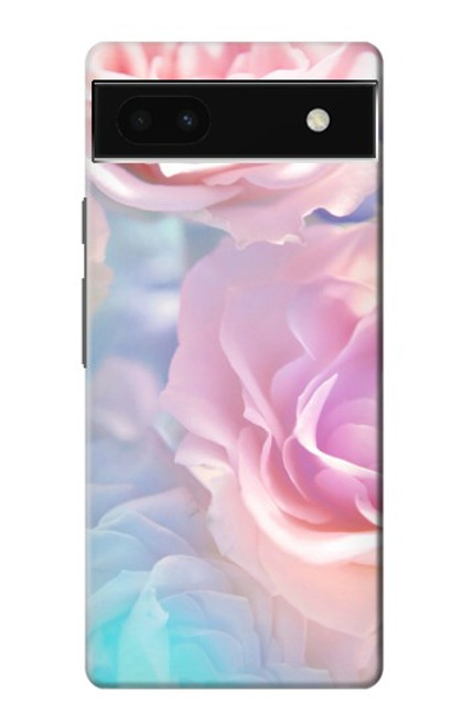 S3050 ヴィンテージパステルの花 Vintage Pastel Flowers Google Pixel 6a バックケース、フリップケース・カバー