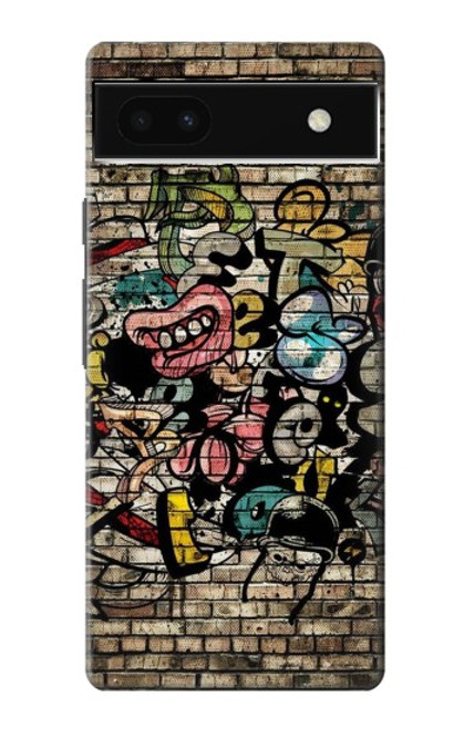 S3394 落書き Graffiti Wall Google Pixel 6a バックケース、フリップケース・カバー