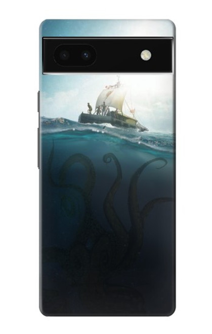 S3540 巨大なタコ Giant Octopus Google Pixel 6a バックケース、フリップケース・カバー