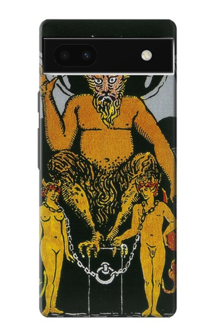 S3740 タロットカード悪魔 Tarot Card The Devil Google Pixel 6a バックケース、フリップケース・カバー