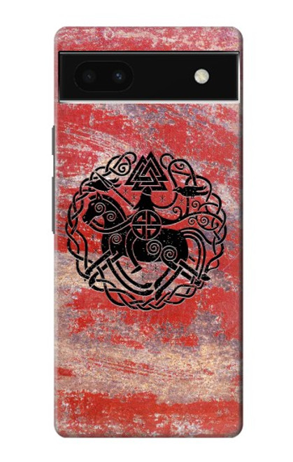 S3831 バイキングノース古代のシンボル Viking Norse Ancient Symbol Google Pixel 6a バックケース、フリップケース・カバー