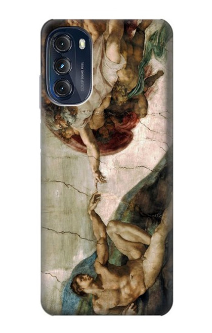 S0179 ミケランジェロ アダムの創造 Michelangelo The creation of Adam Motorola Moto G (2022) バックケース、フリップケース・カバー