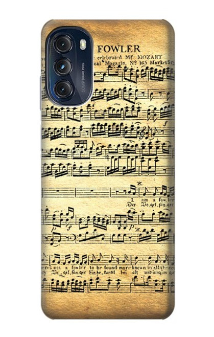 S2667 ファウラーモーツァルト音楽シート The Fowler Mozart Music Sheet Motorola Moto G (2022) バックケース、フリップケース・カバー