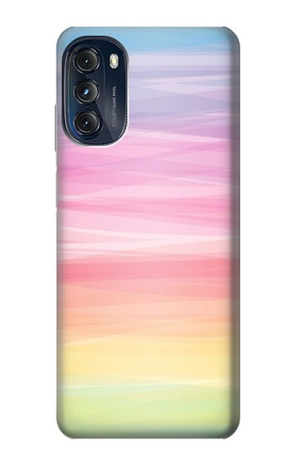 S3507 カラフルな虹 パステル Colorful Rainbow Pastel Motorola Moto G (2022) バックケース、フリップケース・カバー