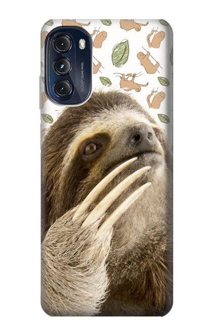 S3559 ナマケモノ Sloth Pattern Motorola Moto G (2022) バックケース、フリップケース・カバー