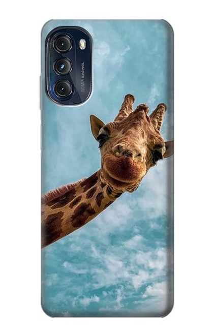 S3680 かわいいスマイルキリン Cute Smile Giraffe Motorola Moto G (2022) バックケース、フリップケース・カバー