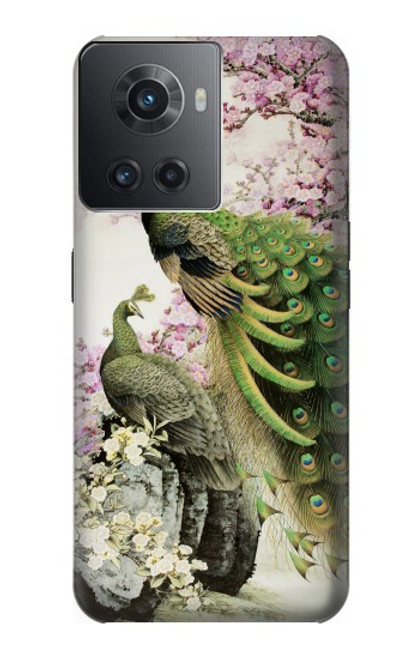 S2773 ピーコック中国の絵画 Peacock Chinese Brush Painting OnePlus Ace バックケース、フリップケース・カバー