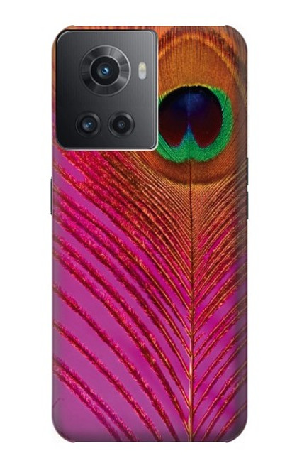 S3201 ピンクピーコックフェザー Pink Peacock Feather OnePlus Ace バックケース、フリップケース・カバー