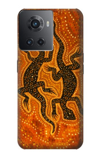 S2901 リザードアボリジニアート Lizard Aboriginal Art OnePlus 10R バックケース、フリップケース・カバー