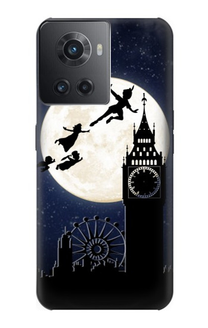 S3249 ピーター・パン Peter Pan Fly Full Moon Night OnePlus 10R バックケース、フリップケース・カバー