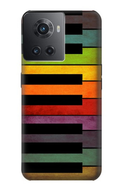 S3451 カラフルなピアノ Colorful Piano OnePlus 10R バックケース、フリップケース・カバー