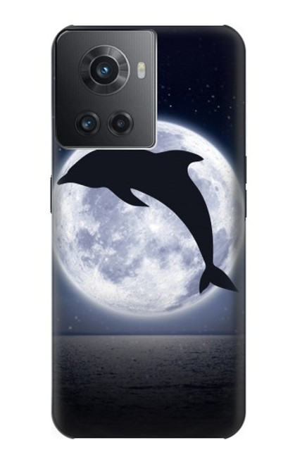 S3510 ドルフィン Dolphin Moon Night OnePlus 10R バックケース、フリップケース・カバー