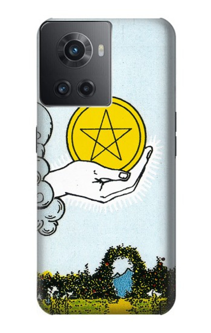 S3722 タロットカードペンタクルコインのエース Tarot Card Ace of Pentacles Coins OnePlus 10R バックケース、フリップケース・カバー