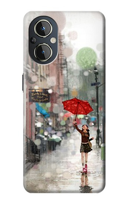 S0108 雨の中の少女 Girl in The Rain OnePlus Nord N20 5G バックケース、フリップケース・カバー