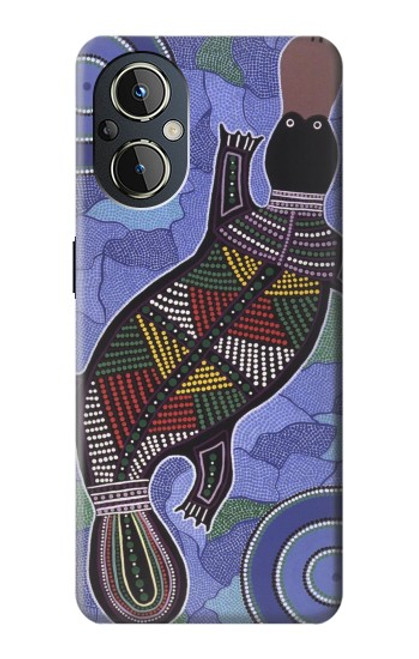 S3387 カモノハシオーストラリアのアボリジニアート Platypus Australian Aboriginal Art OnePlus Nord N20 5G バックケース、フリップケース・カバー
