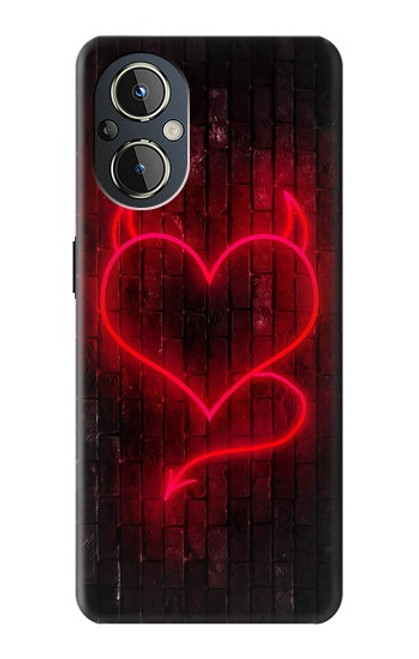 S3682 デビルハート Devil Heart OnePlus Nord N20 5G バックケース、フリップケース・カバー