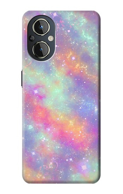 S3706 パステルレインボーギャラクシーピンクスカイ Pastel Rainbow Galaxy Pink Sky OnePlus Nord N20 5G バックケース、フリップケース・カバー