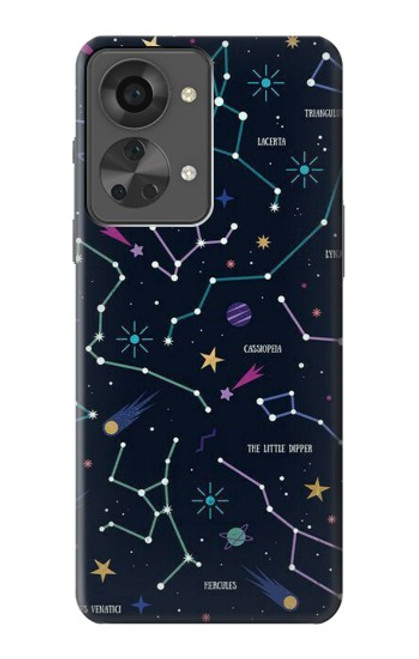 S3220 スターマップ星座星座 Star Map Zodiac Constellations OnePlus Nord 2T バックケース、フリップケース・カバー