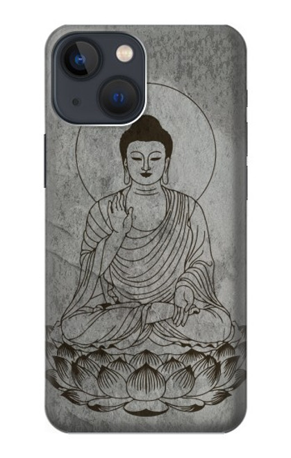 S3873 ブッダ ライン アート Buddha Line Art iPhone 13 mini バックケース、フリップケース・カバー