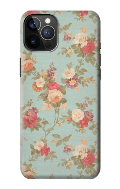 S3910 ヴィンテージローズ Vintage Rose iPhone 12, iPhone 12 Pro バックケース、フリップケース・カバー