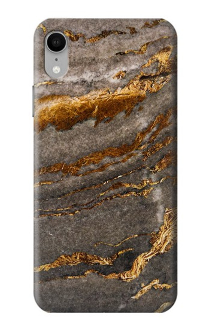S3886 灰色の大理石の岩 Gray Marble Rock iPhone XR バックケース、フリップケース・カバー