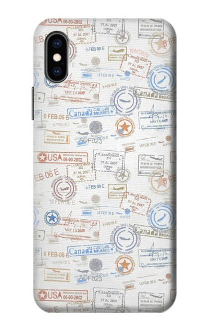 S3903 トラベルスタンプ Travel Stamps iPhone X, iPhone XS バックケース、フリップケース・カバー