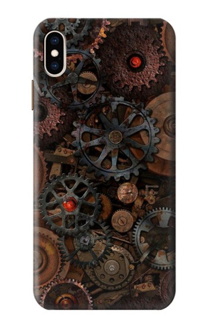 S3884 スチーム パンクな機械の歯車 Steampunk Mechanical Gears iPhone XS Max バックケース、フリップケース・カバー