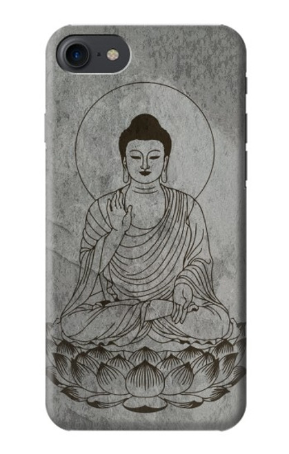 S3873 ブッダ ライン アート Buddha Line Art iPhone 7, iPhone 8, iPhone SE (2020) (2022) バックケース、フリップケース・カバー