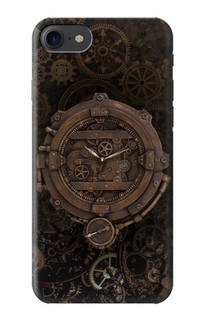S3902 スチーム パンクなクロック ギア Steampunk Clock Gear iPhone 7, iPhone 8, iPhone SE (2020) (2022) バックケース、フリップケース・カバー