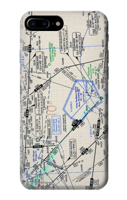 S3882 フライング エンルート チャート Flying Enroute Chart iPhone 7 Plus, iPhone 8 Plus バックケース、フリップケース・カバー