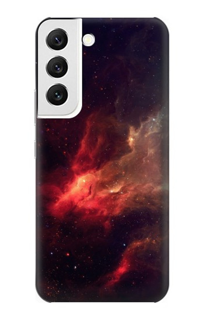 S3897 赤い星雲の宇宙 Red Nebula Space Samsung Galaxy S22 バックケース、フリップケース・カバー