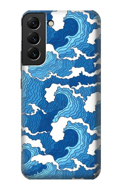 S3901 美しい嵐の海の波 Aesthetic Storm Ocean Waves Samsung Galaxy S22 Plus バックケース、フリップケース・カバー