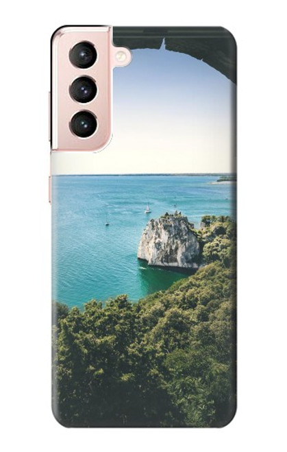 S3865 ヨーロッパ ドゥイーノ ビーチ イタリア Europe Duino Beach Italy Samsung Galaxy S21 5G バックケース、フリップケース・カバー