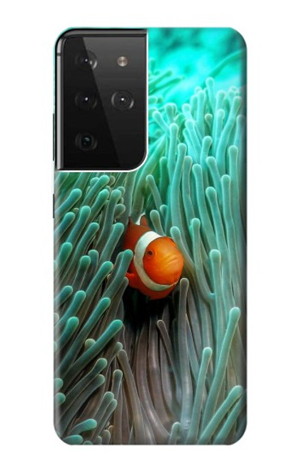 S3893 カクレクマノミ Ocellaris clownfish Samsung Galaxy S21 Ultra 5G バックケース、フリップケース・カバー
