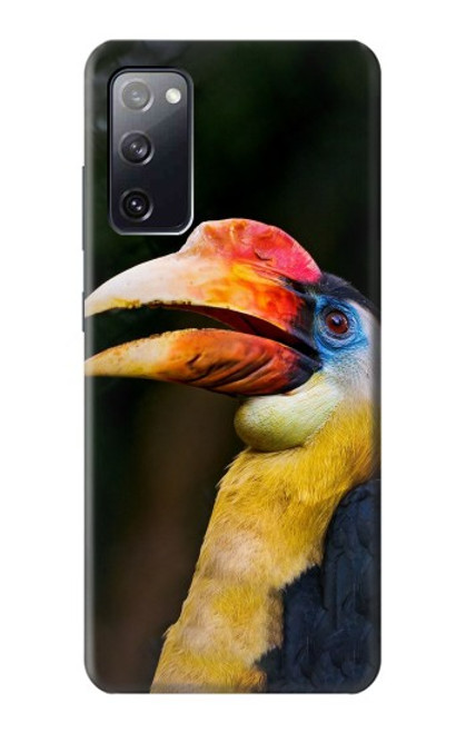 S3876 カラフルなサイチョウ Colorful Hornbill Samsung Galaxy S20 FE バックケース、フリップケース・カバー