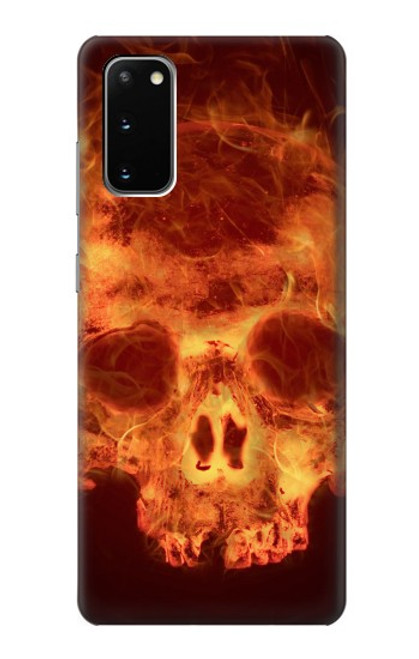 S3881 ファイアスカル Fire Skull Samsung Galaxy S20 バックケース、フリップケース・カバー