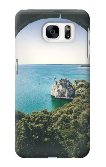 S3865 ヨーロッパ ドゥイーノ ビーチ イタリア Europe Duino Beach Italy Samsung Galaxy S7 バックケース、フリップケース・カバー