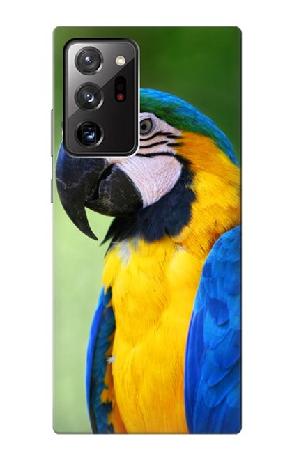 S3888 コンゴウインコの顔の鳥 Macaw Face Bird Samsung Galaxy Note 20 Ultra, Ultra 5G バックケース、フリップケース・カバー