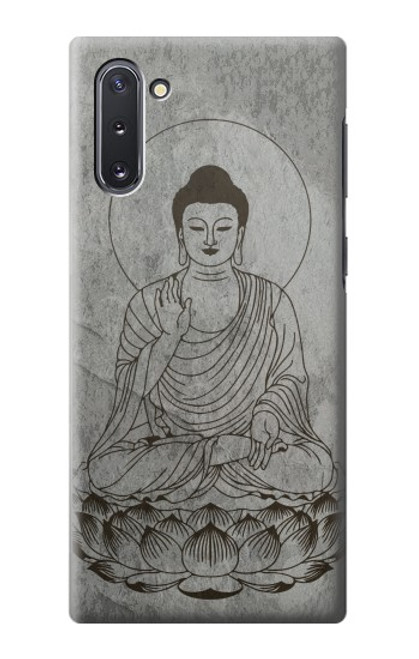 S3873 ブッダ ライン アート Buddha Line Art Samsung Galaxy Note 10 バックケース、フリップケース・カバー