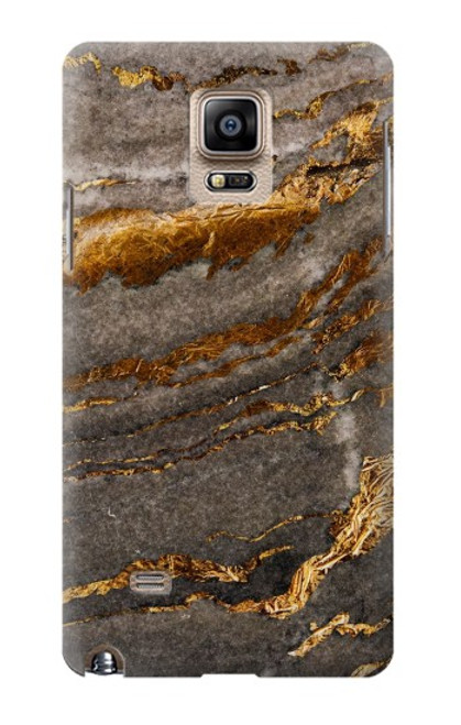 S3886 灰色の大理石の岩 Gray Marble Rock Samsung Galaxy Note 4 バックケース、フリップケース・カバー