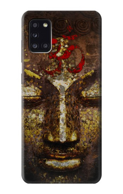 S3874 ブッダフェイスオームシンボル Buddha Face Ohm Symbol Samsung Galaxy A31 バックケース、フリップケース・カバー