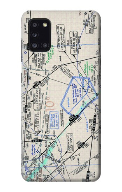 S3882 フライング エンルート チャート Flying Enroute Chart Samsung Galaxy A31 バックケース、フリップケース・カバー