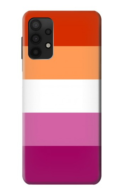 S3887 レズビアンプライドフラッグ Lesbian Pride Flag Samsung Galaxy A32 4G バックケース、フリップケース・カバー