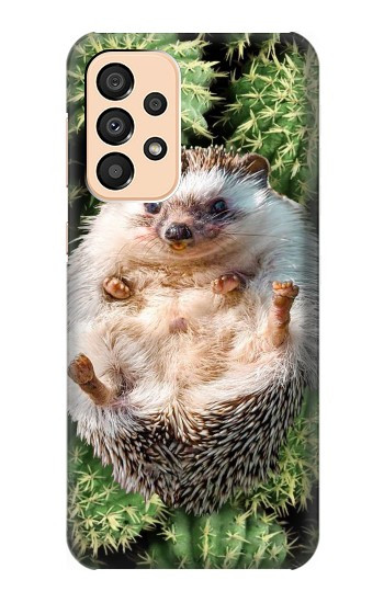 S3863 ピグミー ハリネズミ ドワーフ ハリネズミ ペイント Pygmy Hedgehog Dwarf Hedgehog Paint Samsung Galaxy A33 5G バックケース、フリップケース・カバー
