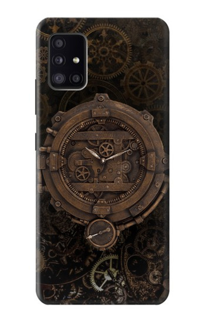 S3902 スチーム パンクなクロック ギア Steampunk Clock Gear Samsung Galaxy A41 バックケース、フリップケース・カバー