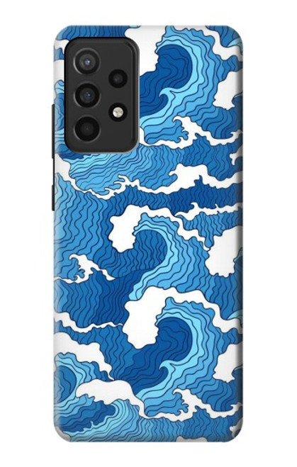 S3901 美しい嵐の海の波 Aesthetic Storm Ocean Waves Samsung Galaxy A52, Galaxy A52 5G バックケース、フリップケース・カバー
